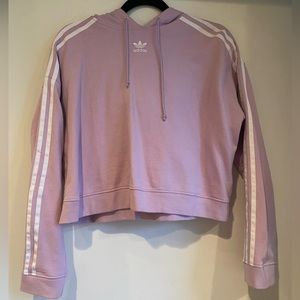 PURPLE CROPPED SWEATSHIRT